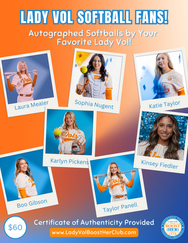 New Tennessee Lady Vol Autographed Softballs