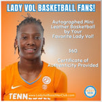 * Lady Vol (NIL) Autographed Mini Basketballs