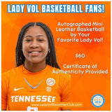 * Lady Vol (NIL) Autographed Mini Basketballs