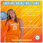 * Lady Vol (NIL) Autographed Mini Basketballs